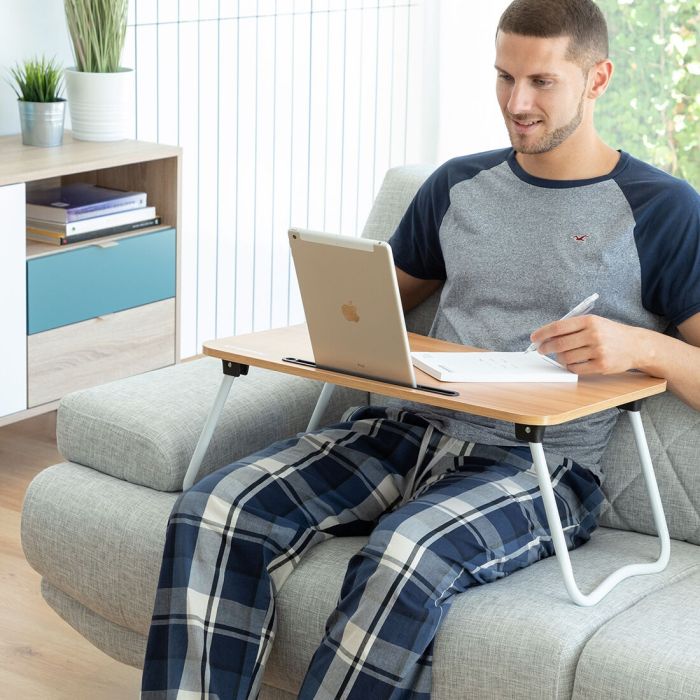 Table d'Appoint Pliante Multi-Usage Muvisk InnovaGoods 11 Table d'Appoint Pliante Multi-Usage Muvisk InnovaGoods 11