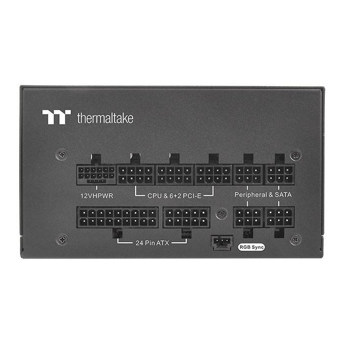 Thermaltake TTP-750AH3FSG-3 Alimentation PC 750W 80 PLUS Gold ATX 3.0 Entièrement Modulaire Ventilateur 140mm ARGB Noir