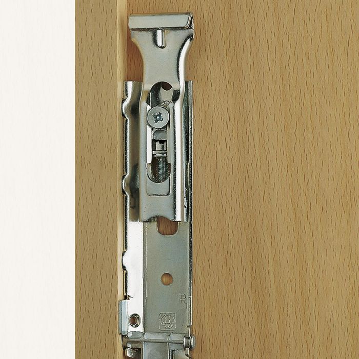 Emuca Lot de 5 jeux de suspensions invisibles pour éléments hauts Levelup1 avec plétine, acier, zingué 2