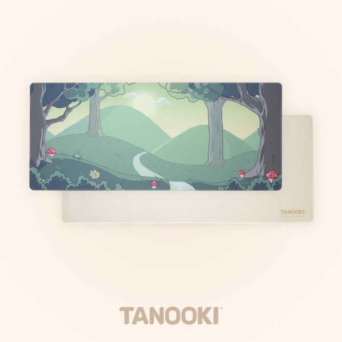 Tapis de Souris FR-TEC TANOOKI YUKI Vert Beige 1