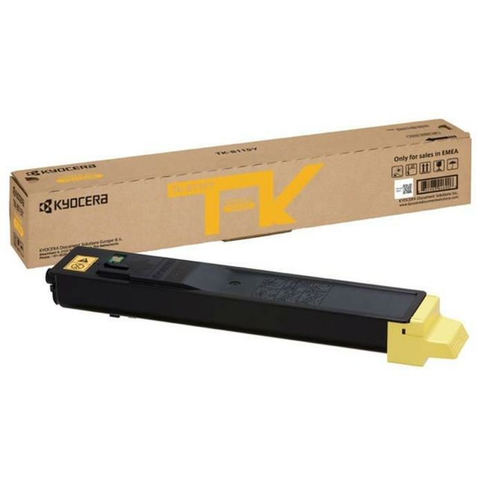 Kyocera TK-8115Y Toner Jaune pour ECOSYS M8124cidn, M8130cidn, 6000 pages, Original