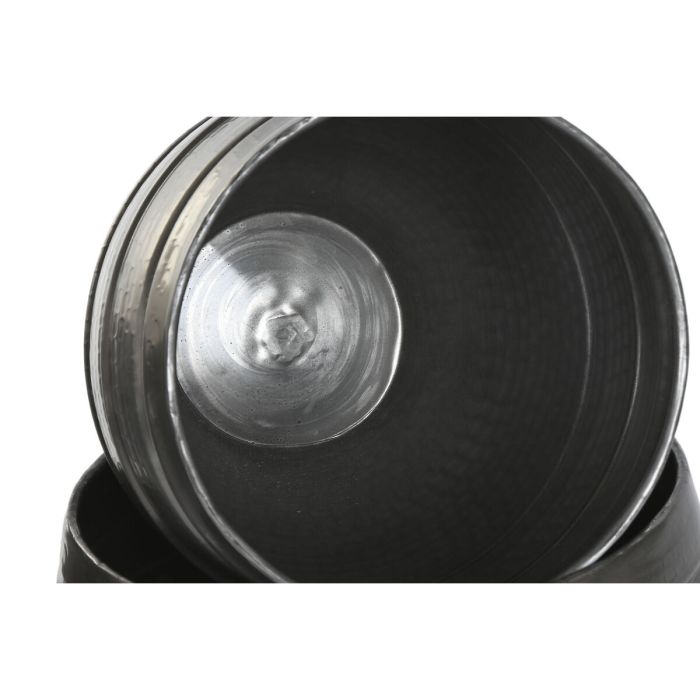 Cache-pot Home ESPRIT Gris Aluminium Moderne 41 x 41 x 40 cm 40 x 40 x 40,5 cm (3 Pièces) 3 Cache-pot Home ESPRIT Gris Aluminium Moderne 41 x 41 x 40 cm 40 x 40 x 40,5 cm (3 Pièces) 3