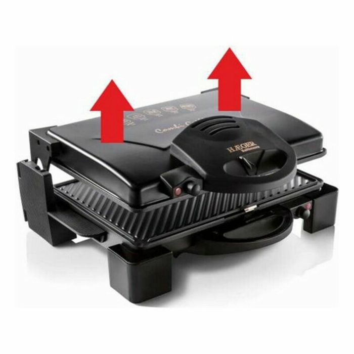 Grill Haeger GR-190.008A 1900W Noir Acier inoxydable 2 Grill Haeger GR-190.008A 1900W Noir Acier inoxydable 2