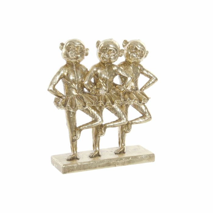 Figurine Décorative DKD Home Decor FZ-91957 Doré Colonial Singe Singes 23 x 9,5 x 24 cm