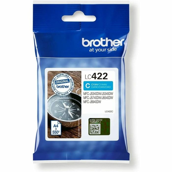 Cartouche d'encre originale Brother LC-422BK Cyan 2