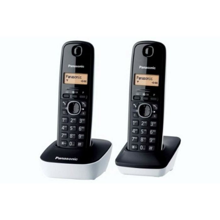 Téléphone Sans Fil Panasonic KX-TG1612 Ambre Noir/Blanc 1