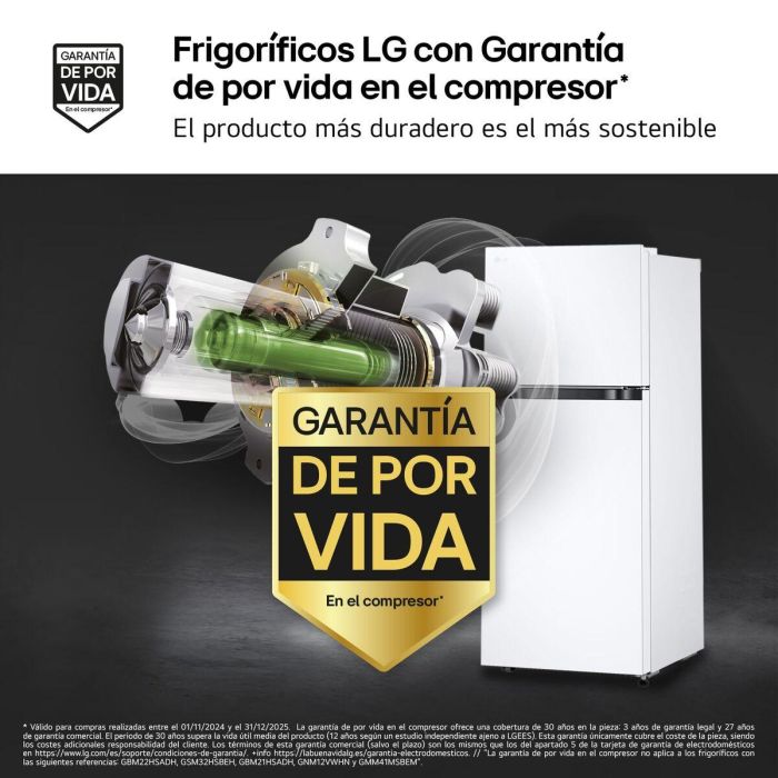 Réfrigérateur Combiné LG GTBV22SWNJ Blanc 2