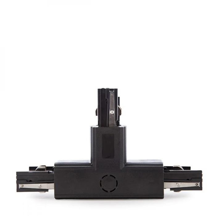 Connecteur T Rail Triphasé Noir 1