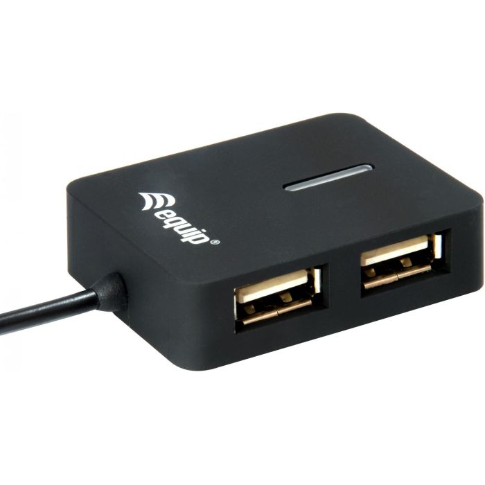 Equip USB-Hub 4-Port 2.0 ->4x2.0 480Mbps o.Netzteil sw 2 Equip USB-Hub 4-Port 2.0 ->4x2.0 480Mbps o.Netzteil sw 2