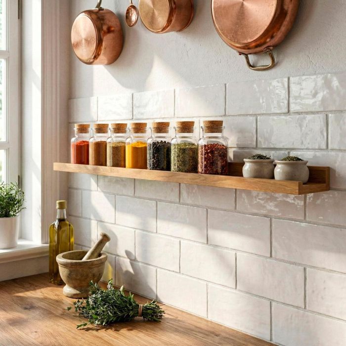 Etagère Max Home Bois MDF 80 X 4 X 10 CM (6 Unités) 5