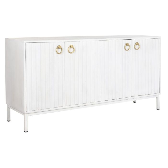 Buffet DKD Home Decor Blanc Métal Bois de manguier 152 x 40 x 77 cm 0 Buffet DKD Home Decor Blanc Métal Bois de manguier 152 x 40 x 77 cm 0