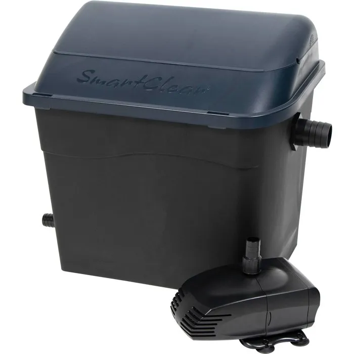 Ubbink SmartClear 3000 PlusSet - Filtre pour bassin à gravité avec stérilisateur UV-C 5W intégré et pompe - Capacité 1500L à 3000L