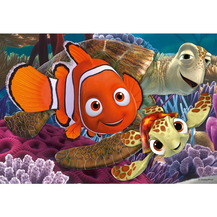 Ravensburger - Puzzle éducatif 2 puzzles de 12 pièces, Le Monde de Nemo, avec 2 posters, pour enfant dès 3 ans Ravensburger - Puzzle éducatif 2 puzzles de 12 pièces, Le Monde de Nemo, avec 2 posters, pour enfant dès 3 ans