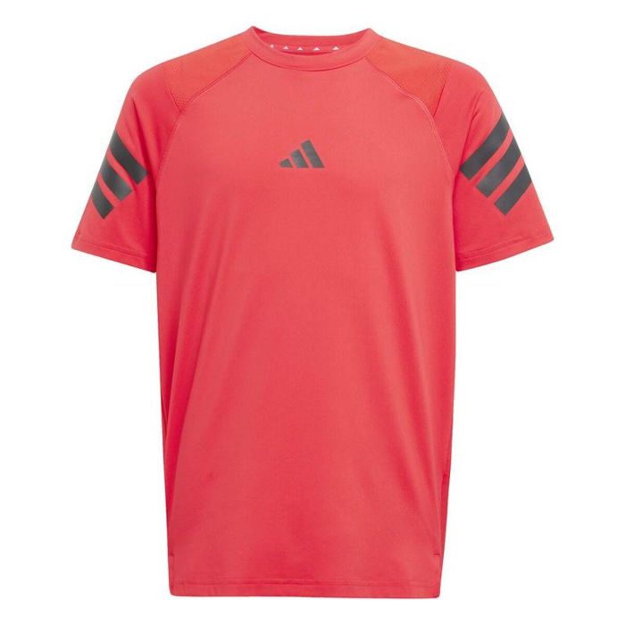 T shirt à manches courtes Enfant Adidas All Sports Noir Rouge S