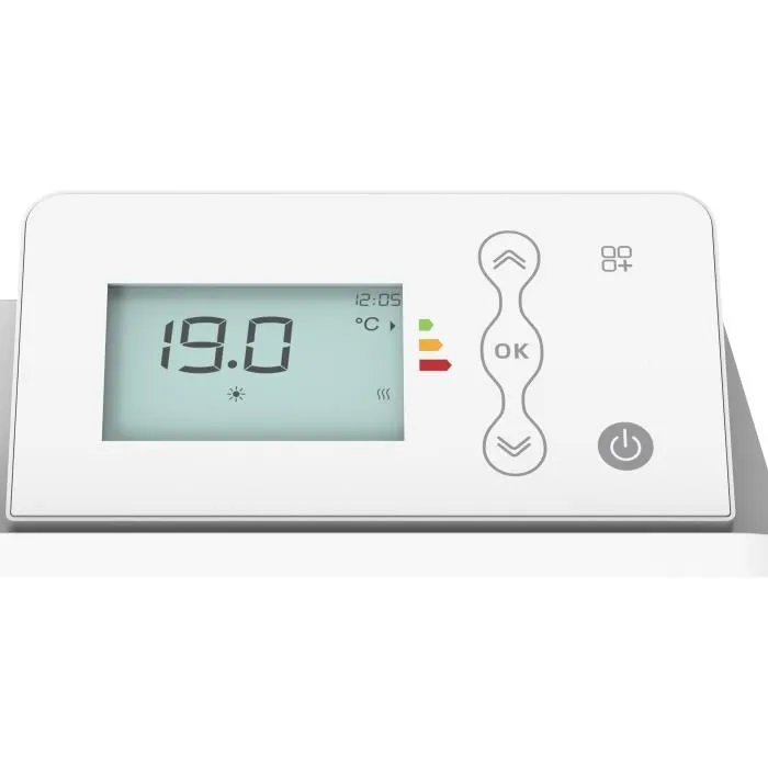 Warm Tech Convecteur électrique mural 1500W 230V pour chauffer jusqu'à 40 m3 blanc - Confort thermique optimal et installation facile