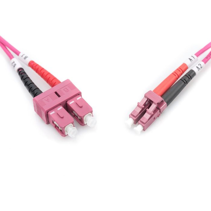 DIGITUS LWL Patchkabel LC -> SC 2.00m Multimode Duplex OM4 1