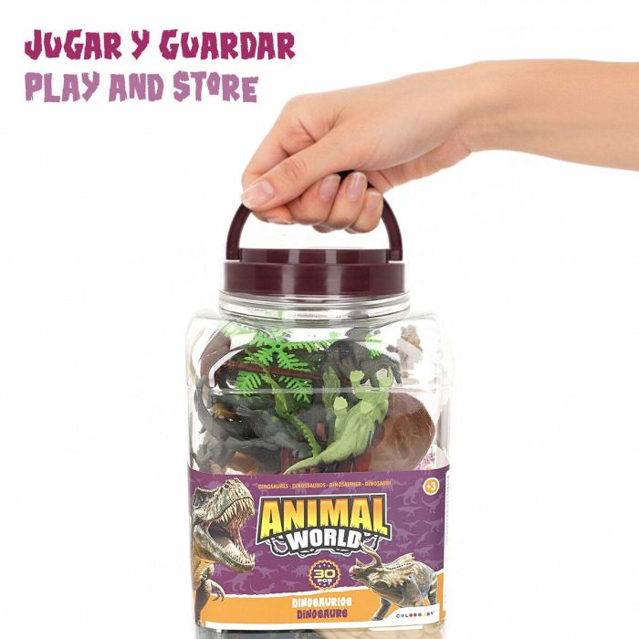 Set Dinosaures Colorbaby 18 x 10 x 6 cm 30 Pièces 4 Unités 2