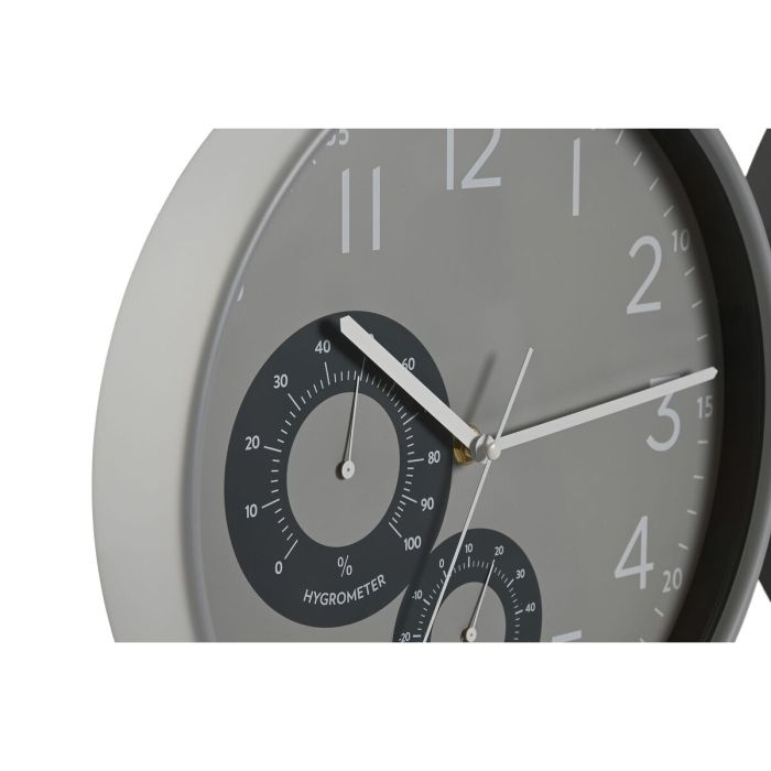 Horloge Murale Home ESPRIT Noir Gris PVC 30 x 4,7 x 30 cm (2 Unités) 3 Horloge Murale Home ESPRIT Noir Gris PVC 30 x 4,7 x 30 cm (2 Unités) 3