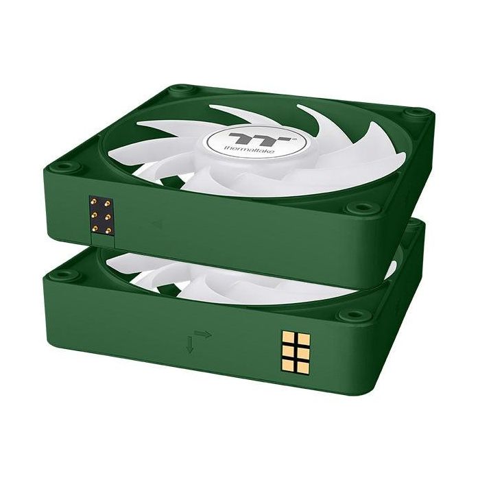 120mm Thermaltake CT120 EX ARGB Sync PC Cooling Fan Racing Green 3 Pack 1