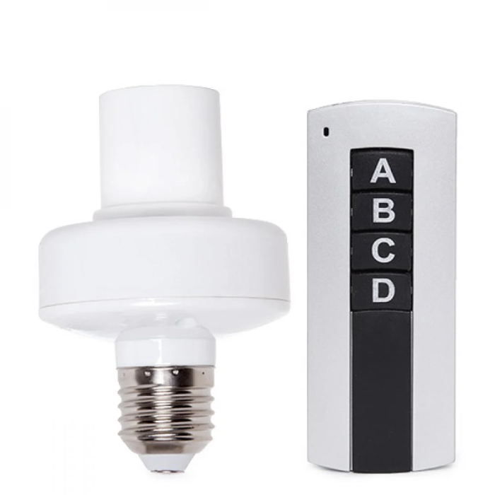 Juego 4 Portalámparas Inteligente E27 Mando a Distancia 1