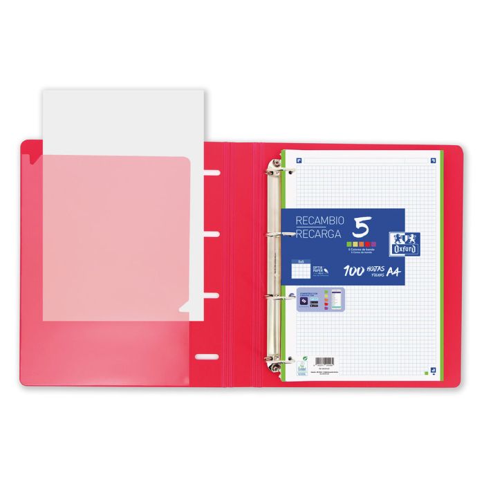 Reliure à anneaux Oxford Europeanbinder Polyfoam A4 A4+ 1 Unité 1