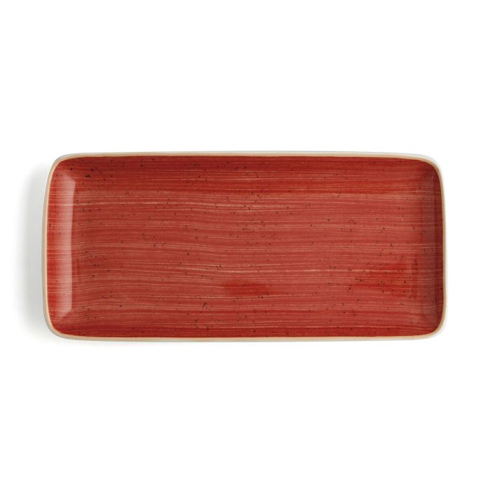 Plat à Gratin Ariane Terra Rectangulaire Céramique Rouge (36 x 16,5 cm) (6 Unités) 2