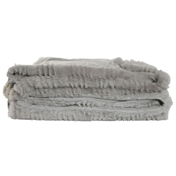 Couverture Home ESPRIT Gris clair 220 x 240 x 1 cm 2 Couverture Home ESPRIT Gris clair 220 x 240 x 1 cm 2