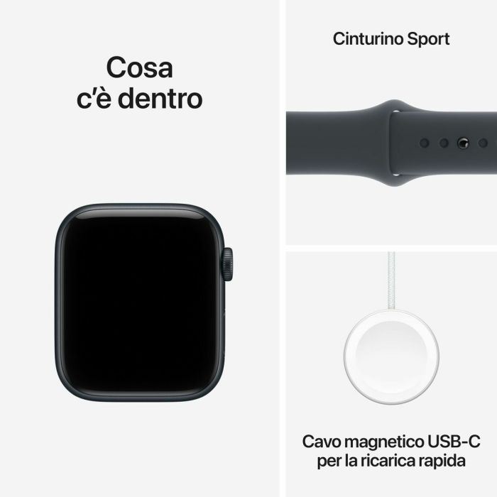 Montre intelligente Apple Apple Watch SE3 Noir 44 mm 1,78" Ø 44 mm 1
