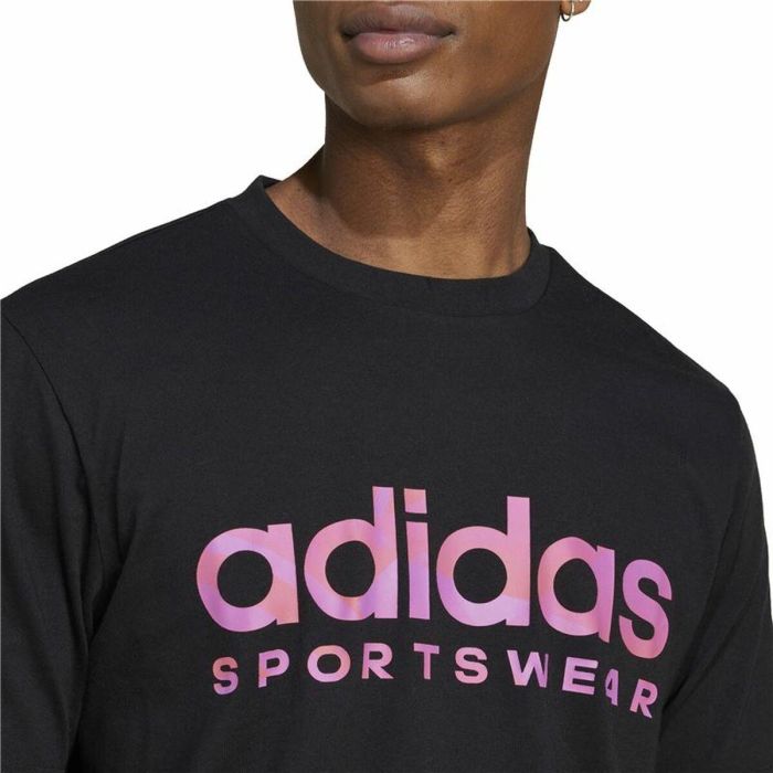 T-shirt à manches courtes homme Adidas House Of Tiro Summer Linear Graphic Noir 1