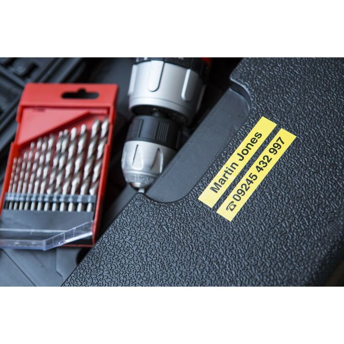 Ruban Laminé pour Etiqueteuses Brother TZE651 Noir 2