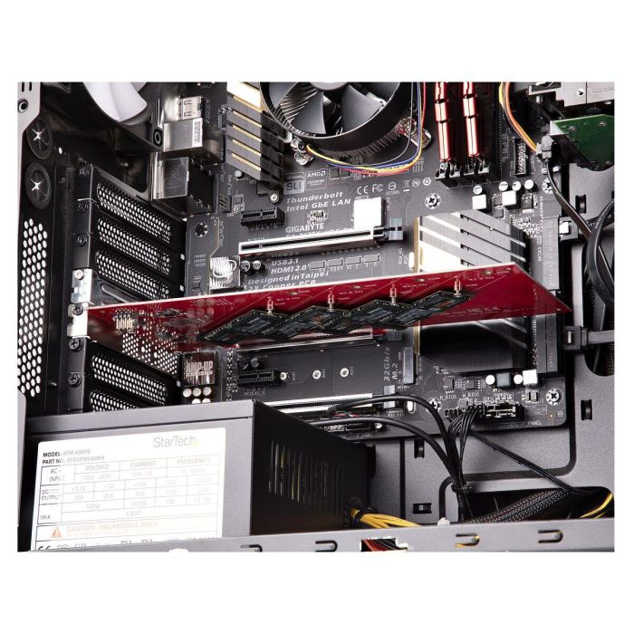 Carte PCI Startech QUAD-M2-PCIE-CARD-B 1 Carte PCI Startech QUAD-M2-PCIE-CARD-B 1