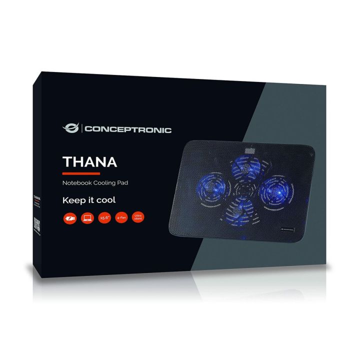 Support de refroidissement pour ordinateur portable Conceptronic 2 Support de refroidissement pour ordinateur portable Conceptronic 2