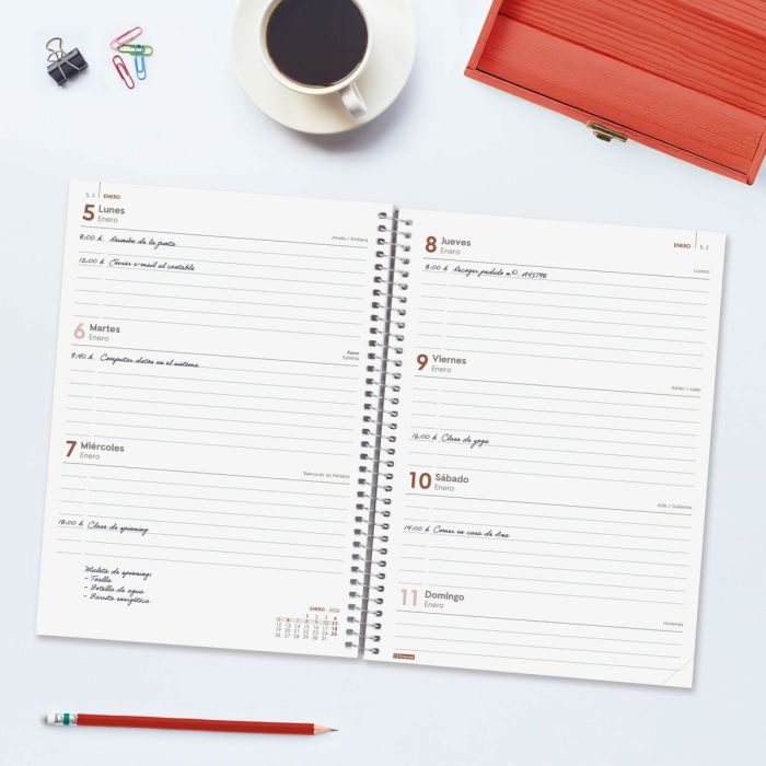 Agenda Finocam YEAR Rouge A5 15,5 x 21,2 cm 2026 4 Agenda Finocam YEAR Rouge A5 15,5 x 21,2 cm 2026 4