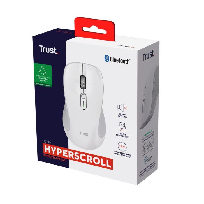 Souris Trust 25674 Blanc 3200 DPI 1