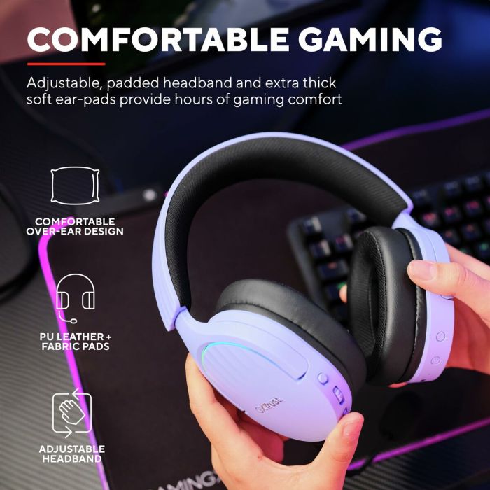Casques avec Micro Gaming Trust GXT 491 Noir Pourpre 24