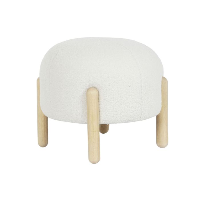 Repose-pied DKD Home Decor 45 x 45 x 36 cm Bois Blanc 0 Repose-pied DKD Home Decor 45 x 45 x 36 cm Bois Blanc 0
