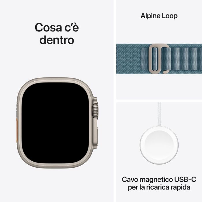 Montre intelligente Apple MEWK4QL/A Titane 49 mm 1
