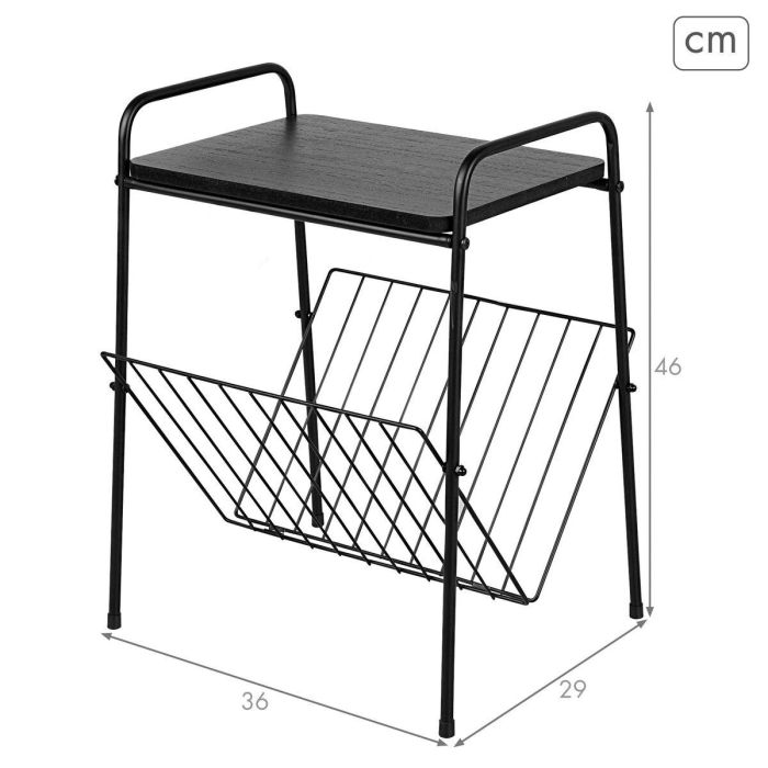 Table Porte-revues Max Home Fer Bois MDF (4 Unités) 3