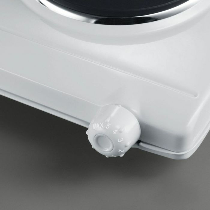 Severin DK 1042 - Plaque de cuisson électrique 2 zones (plaques scellées) - 1500W + 1000W - Blanc - Pour comptoir