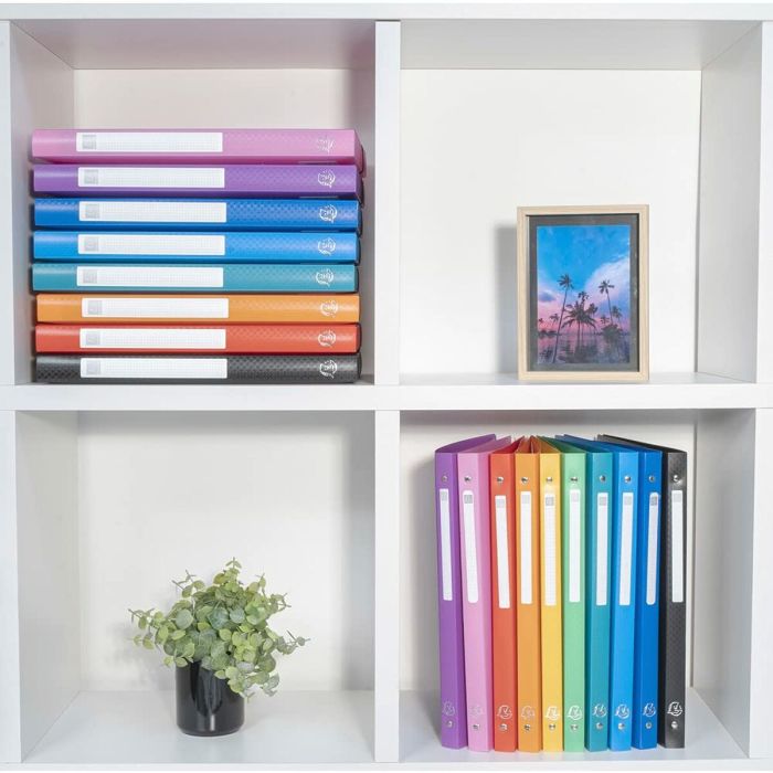 Reliure à anneaux Exacompta Noir A4 (20 Unités) (4 Unités) 1