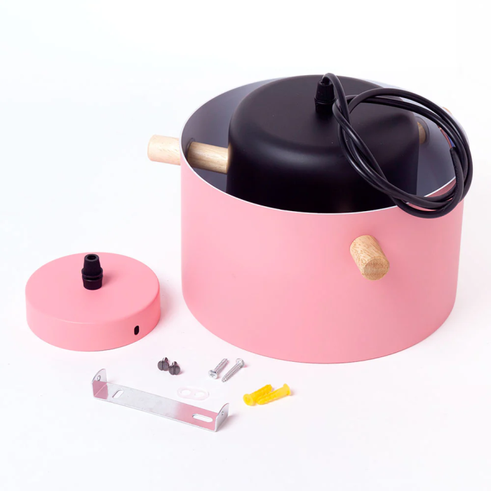 Lampe suspendue Averie SKD-P1013-T métal bois blanc vert olive saumon turquoise moderne cuisine chambre enfant 19