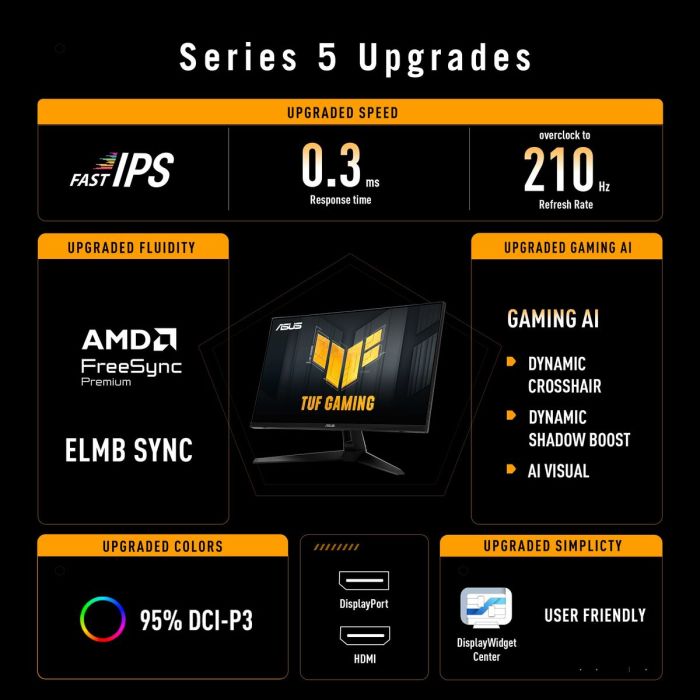 Monitor Gaming Asus 90LM0BN0-B01371 Quad HD 27" 7