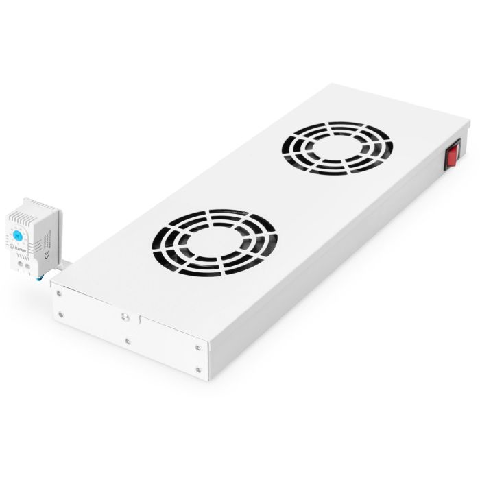 DIGITUS Einschubbelüftungseinheit 2 Lüfter grau 0 DIGITUS Einschubbelüftungseinheit 2 Lüfter grau 0