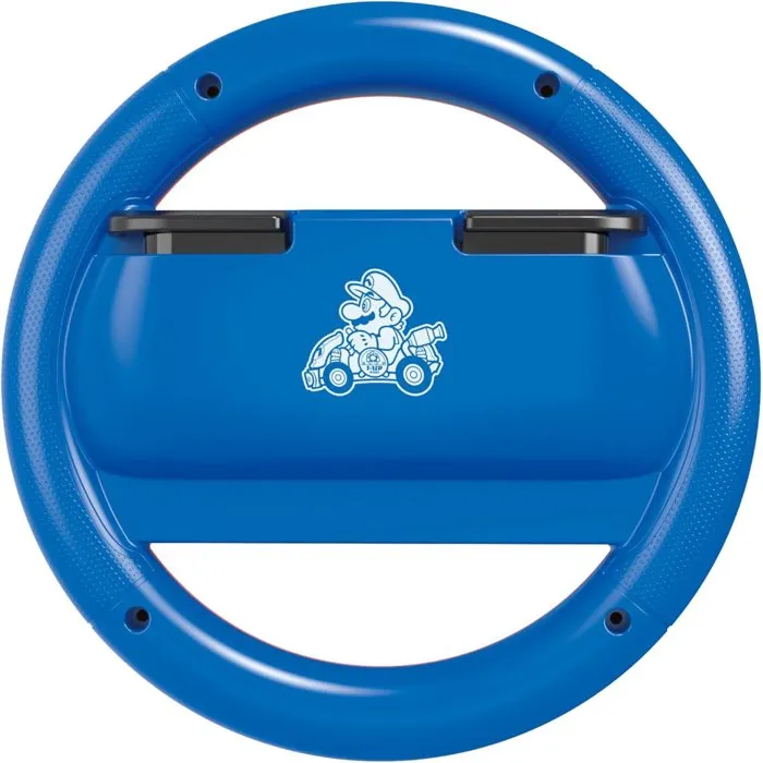 Hori - Volant de course pour Nintendo Switch 2 et Switch, manette Joy-Con, motif Mario Rouge, Mario Kart World - Sous licence Nintendo officielle