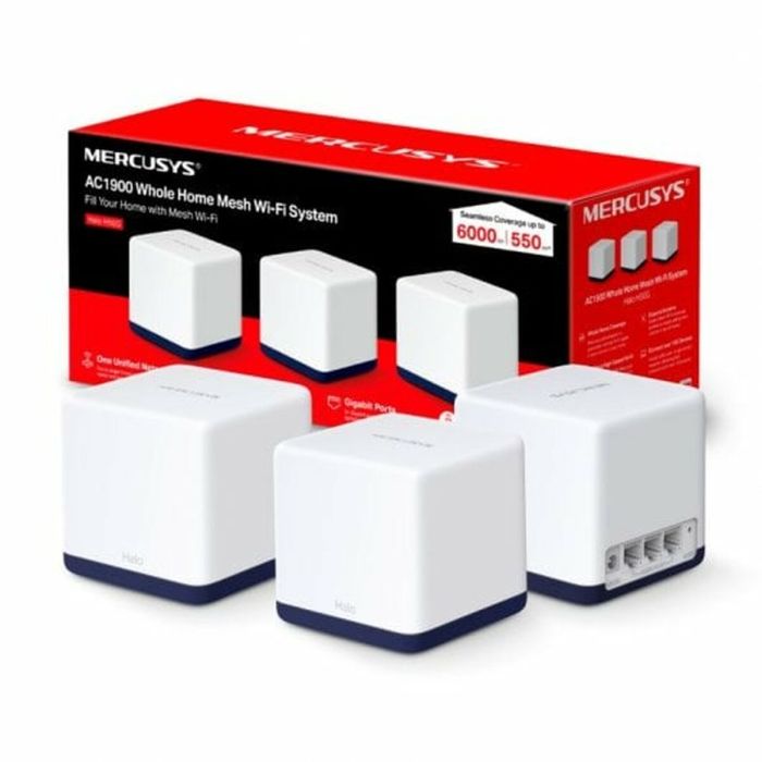 Point d'Accès Mercusys Halo H50G Blanc 1300 Mbps Mesh (3 Unités) 13