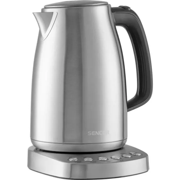 Sencor Bouilloire électrique SWK 1796SS, 1,7 L, 2200 W, acier inoxydable, 5 températures et maintien au chaud