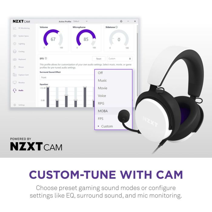 Casque NZXT AP-WCB40-W2 Blanc 2 Casque NZXT AP-WCB40-W2 Blanc 2