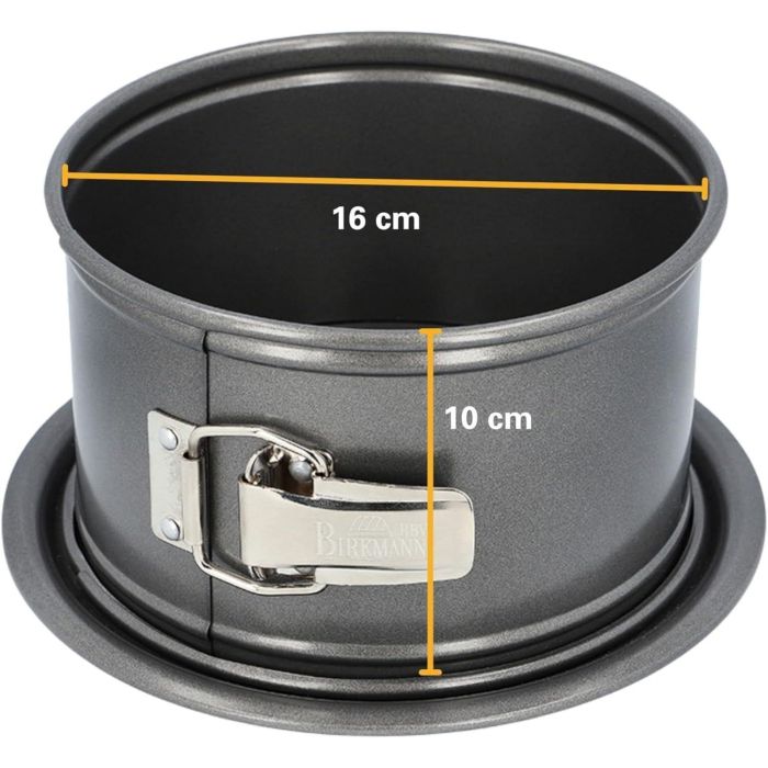 Moule coeur a fond amovible  - BIRKMANN - EASY BAKING - Acier carbone - Anti adhésif - 26,5 x 25 x 9 cm 1