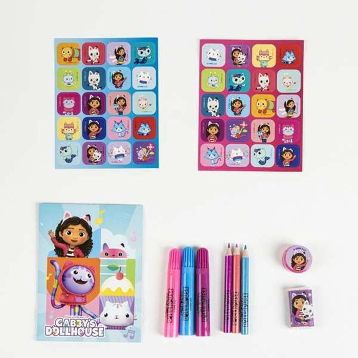 Ensemble de Papeterie Gabby's Dollhouse Violet 4 Ensemble de Papeterie Gabby's Dollhouse Violet 4