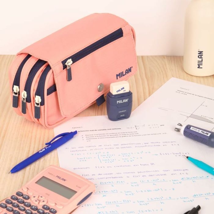 Trousse d'écolier Milan Serie1918 Rose 13 x 24 x 10 cm 5